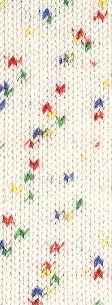 Cool Wool Baby Farbe 351 Weiß-Blau-Grün-Gelb