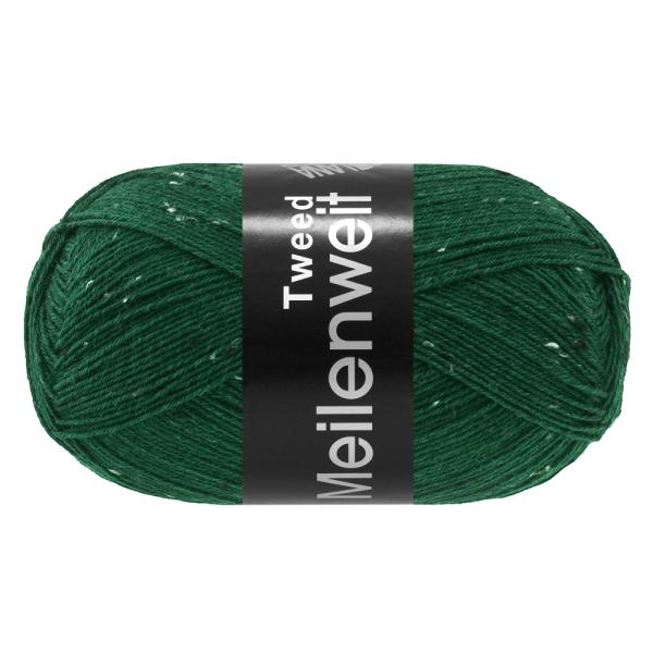 Ein Knäuel MW 100 Tweed in Farbe 183 Flaschengrün