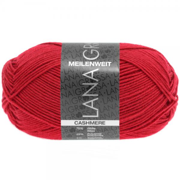 Ein Knäuel Meilenweit 50 Cashmere in Farbe 6 Rot
