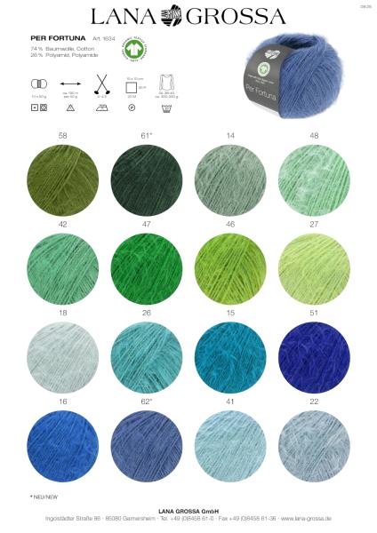 Per Fortuna Farbkarte 2026/1