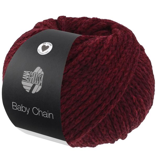 Ein Knäuel Baby Chain Farbe 6 Dunkelroti