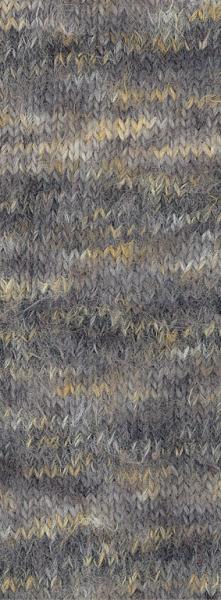 Farbmuster der Basta Stampa Farbe 208 Silber-/Hellgrau/Grau/Vanille