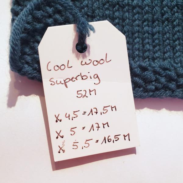 Cool Wool Superbig Strickprobe Info 2