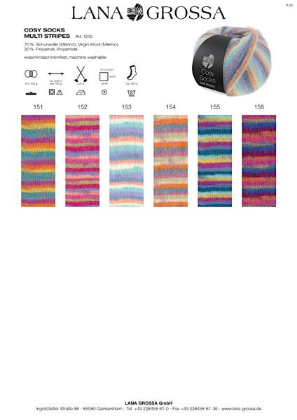 Farbkarte Cosy Multi Stripes