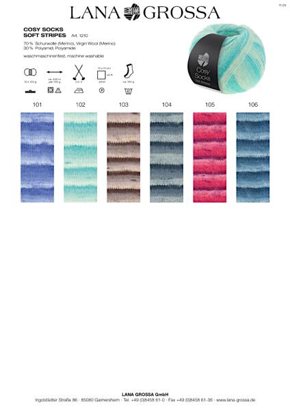 Farbkarte Cosy Soft Stripes