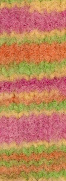 Farbmuster der Feltro Print Farbe 1305 Gelbgrün/Orange/Pink/Narzissengelb
