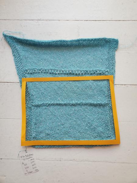 Filo Paillettes Strickprobe