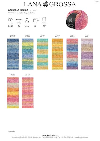 Farbkarte Gomitolo Mambo