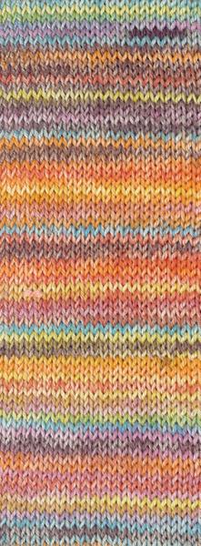 Farbmuster der Meilenweit Cashmere 100 Inverno Farbe 121 Flieder/Hellblau/Gelb/Orange/Limette/Altrosa/Rot/Camel/Taupe/Türkis