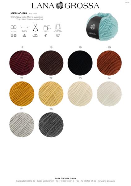 Farbkarte 2 Merino Più 2026