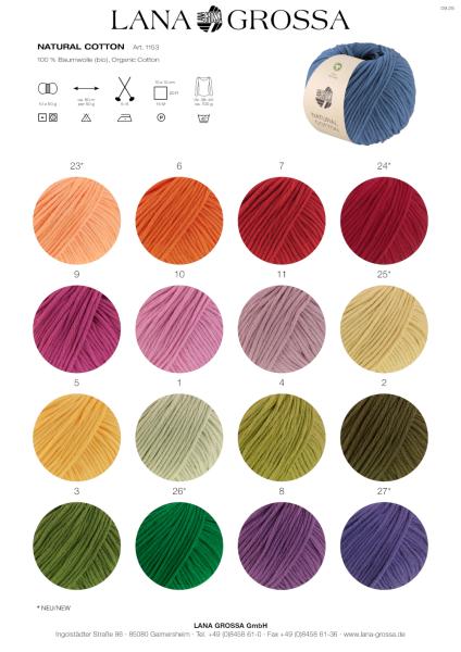 Natural Cotton Farbkarte 2026/1