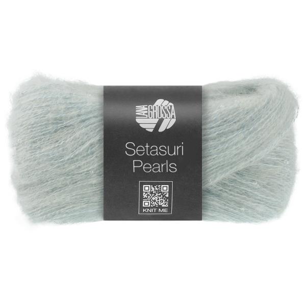 Ein Knäuel Setasuri Pearls Farbe 209 Zartblau