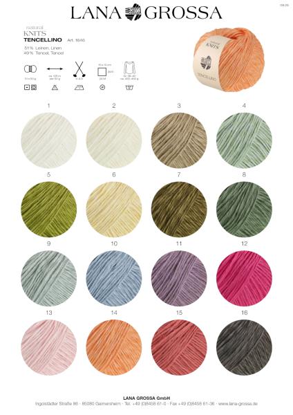 Farbkarte 1 Tencellino