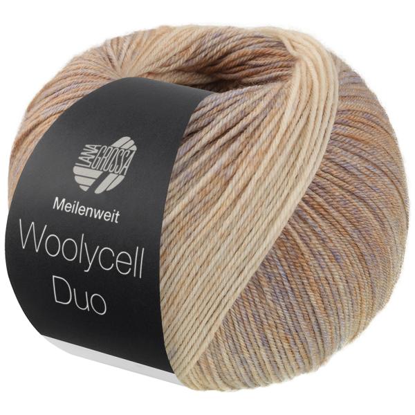 Meilenweit 100 Woolycell Duo Farbe 6009 Beige/Sandbeige/Grau
