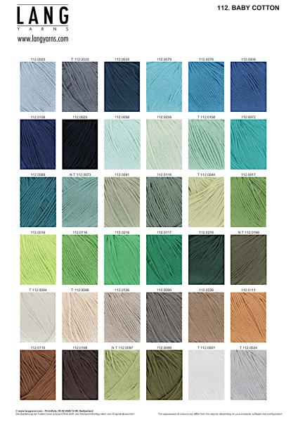 Baby Cotton Farbkarte 2/2026