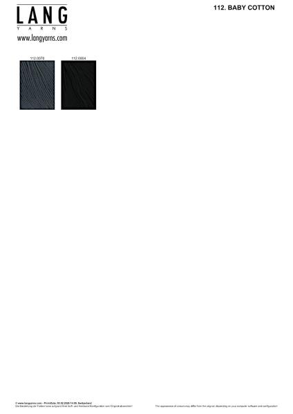 Baby Cotton Farbkarte 3/2026