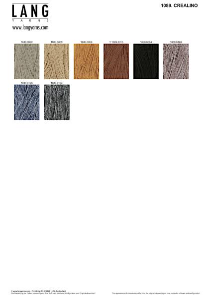 Farbkarte Crealino 2026/2