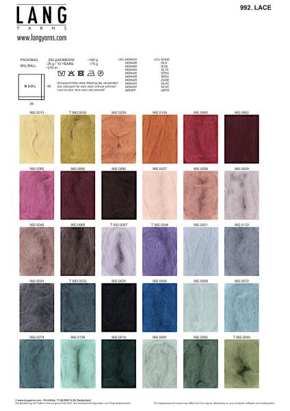 Lace Farbkarte 1/2025