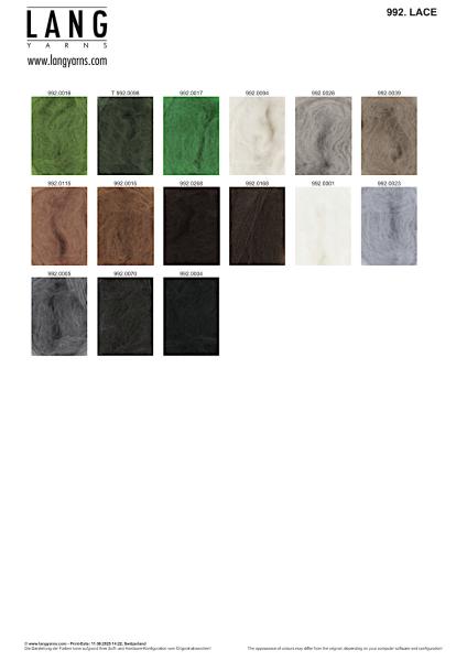 Lace Farbkarte 2/2025