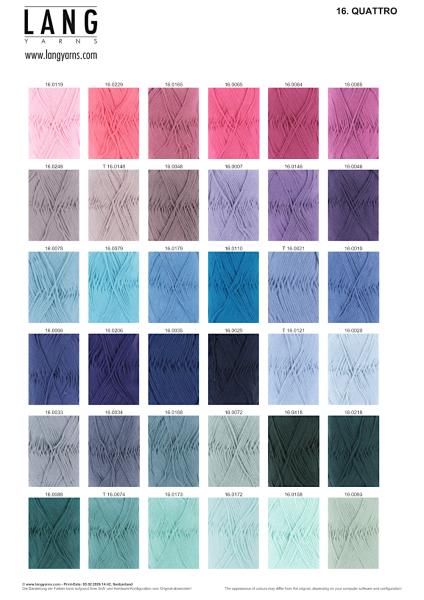 Quattro Farbkarte 2026/2