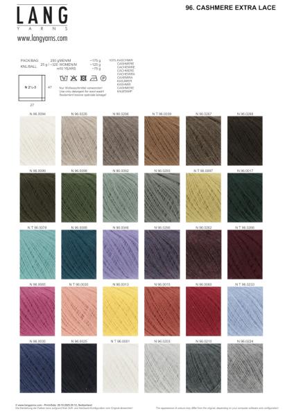 Cashmere Extra Lace Farbkarte 1