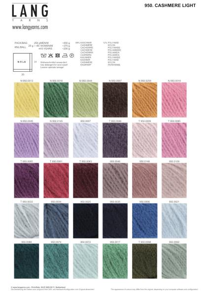 Cashmere Light Farbkarte 1