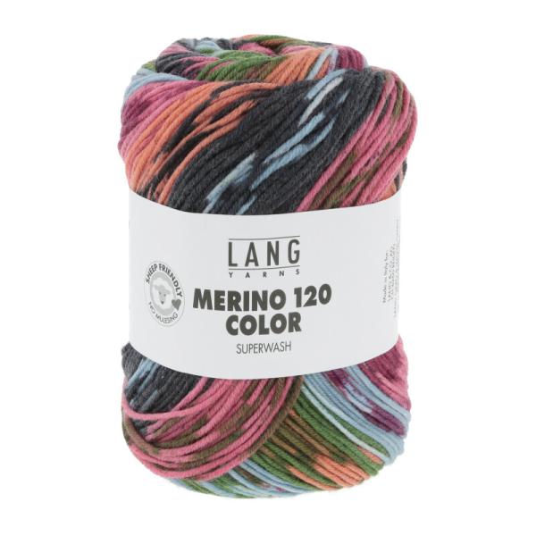 Ein Knäuel Merino 120 Color in Farbe 3