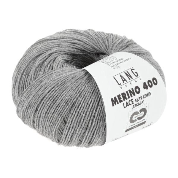 Merino 400 Lace Farbe 3 Hellgrau Mélange