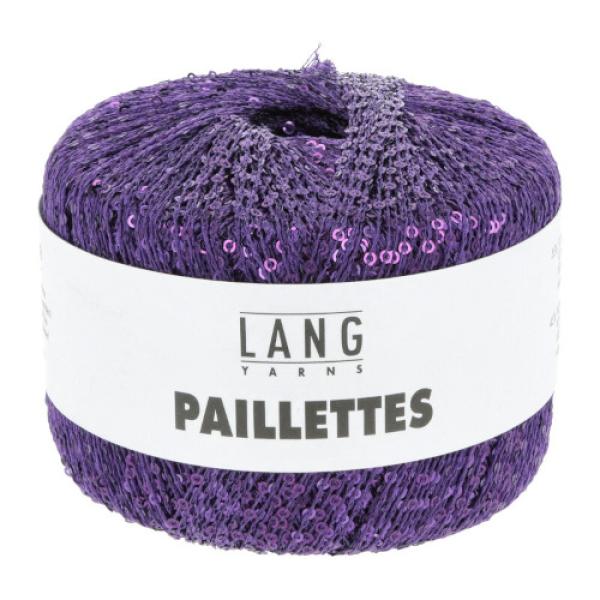 Ein Knäul Paillettes in der Farbe 47 Violett
