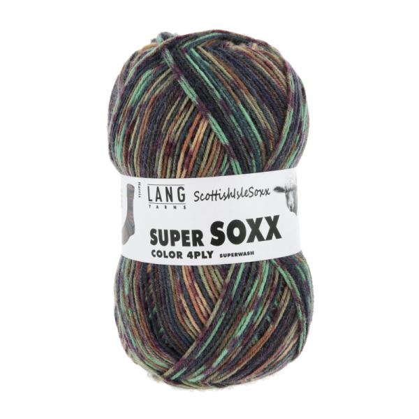 Ein Knäuel der Super Soxx 4fach Color Farbe 574 Harris