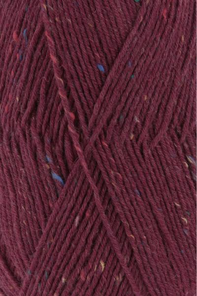 Farbmiuster der Super Soxx 6fach Tweed Farbe 66 Beere