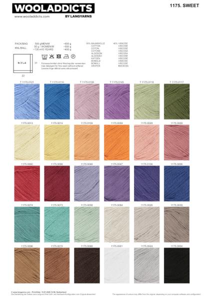 Farbkarte Sweet Wooladdicts
