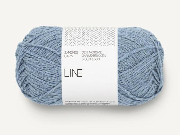 Ein Knäuel Line in Farbe 6032 Blaue Hortensie