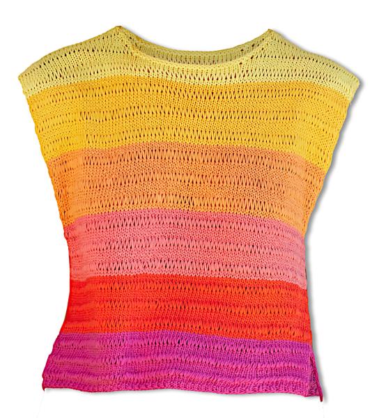 Aufsicht auf ein Colorblocking Top