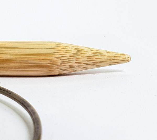 Detailansicht Nadelspitze Bambus dick